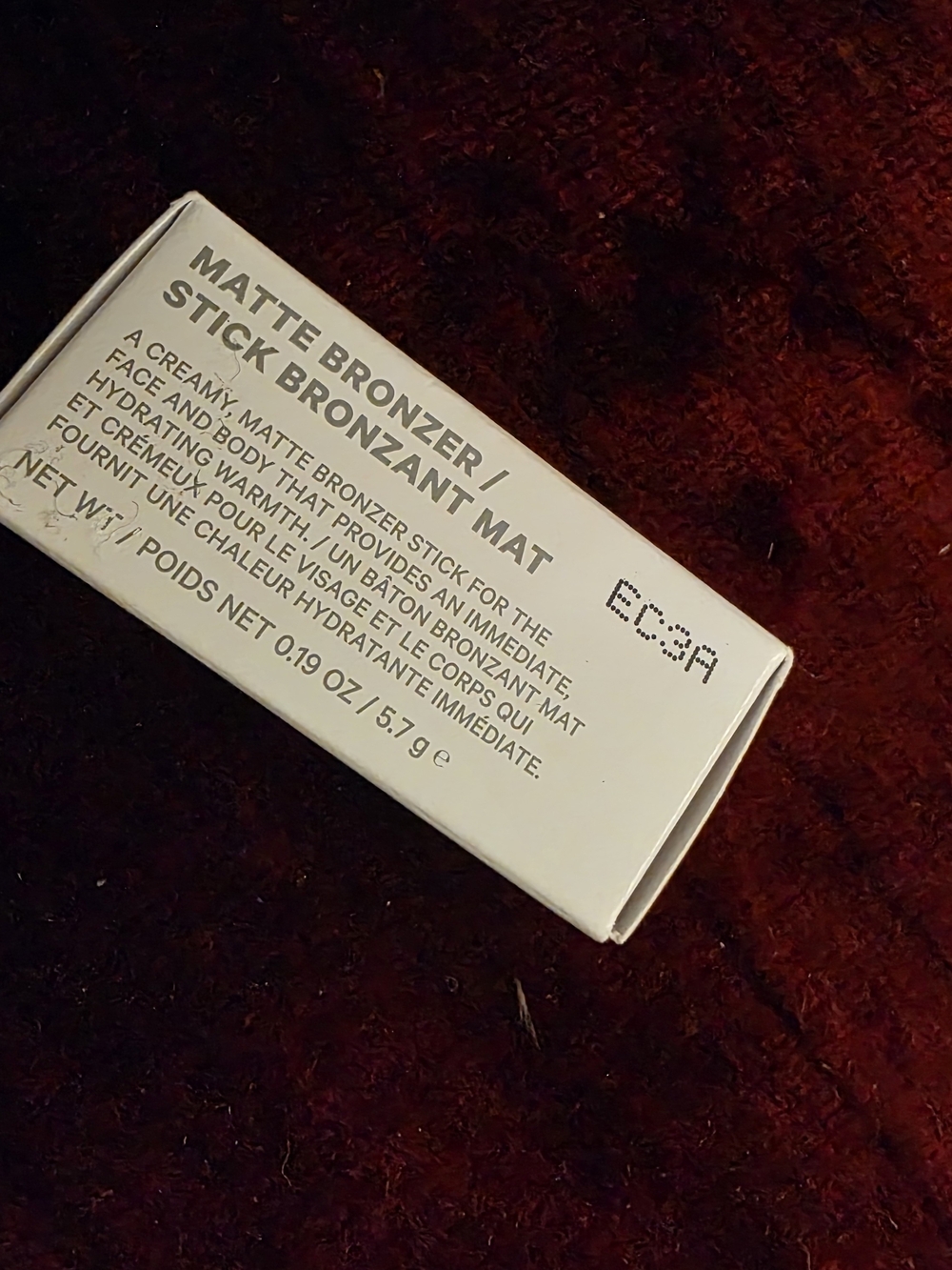MILK Makeup Matte Bronzer Stick - Neutral Brown In Baked